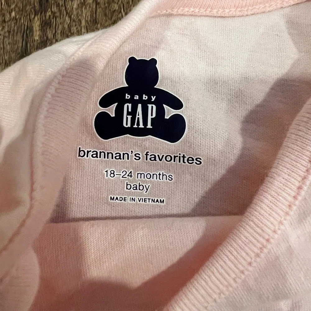 Set of Two Baby Gap Long Sleeve Onesies, 18-24 months